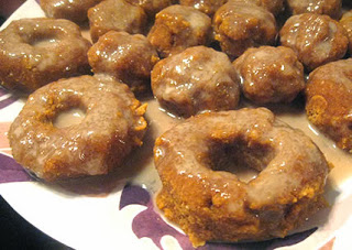 Apple Cider Pumpkin Donuts