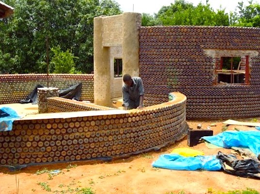 Impenetrable Fireproof House Made from Used Plastic Bottles