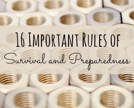 16 Important Rules of Survival and Preparedness