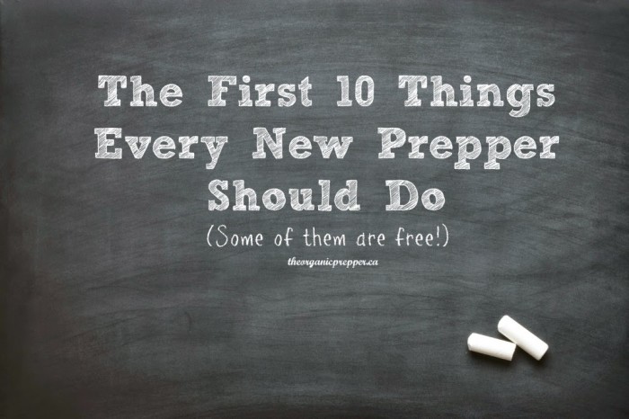The First 10 Things Every New Prepper Should Do (Some of Them Are Free!)
