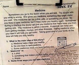 Parent Offers Epic Response to Vaccine Homework