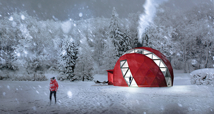 This Eco-Friendly Foldable Dome Home Is The Perfect All-Season Camper