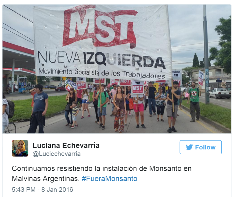 One of the many Tweets from Friday's rally. 