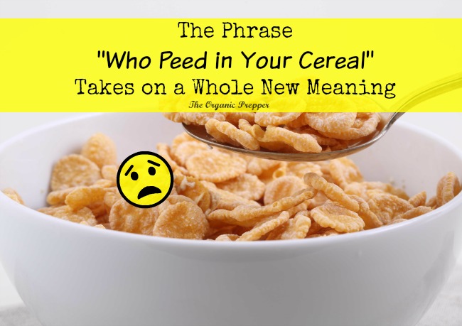 The Phrase “Who Peed in Your Cereal” Takes on a Whole New Meaning