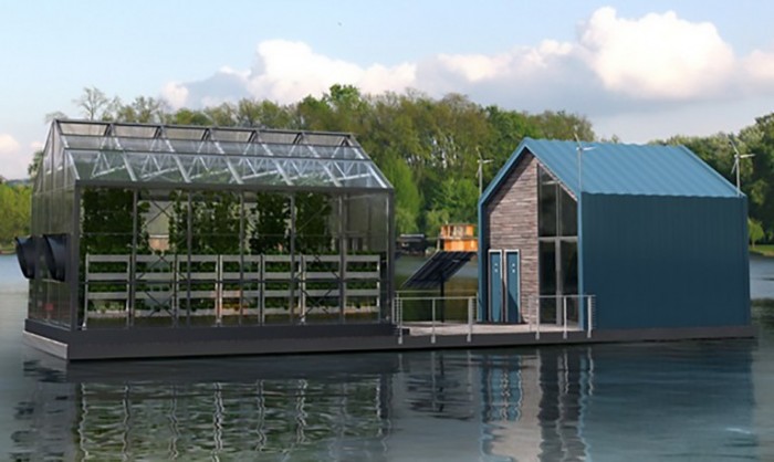 This Floating Greenhouse Grows Organic Food And Produces Clean Energy