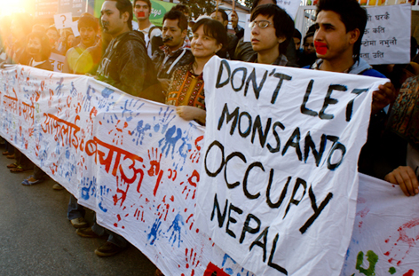 monsanto-protest-nepal