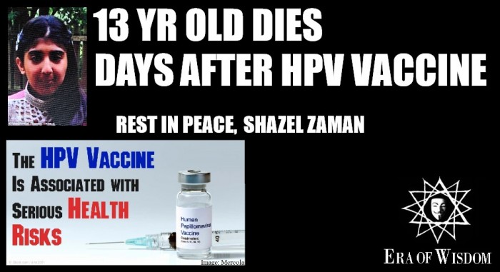13 Year Old Dies Days After HPV Vaccine: She Was Dubbed “Lazy” By Dismissive Doctors