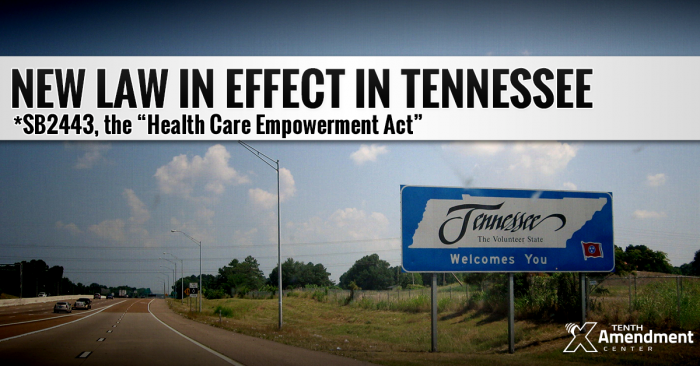 Tennessee Bill Expanding Health Freedom Now in Effect