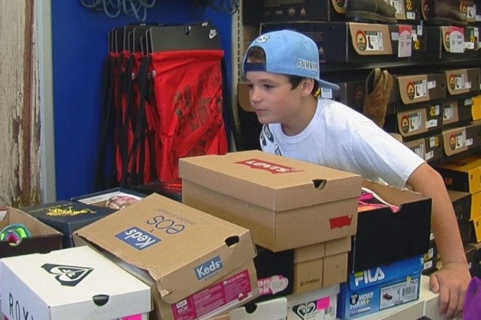 11-yr-old Boy Gives Away 600 Pairs of Shoes to Kids in Need