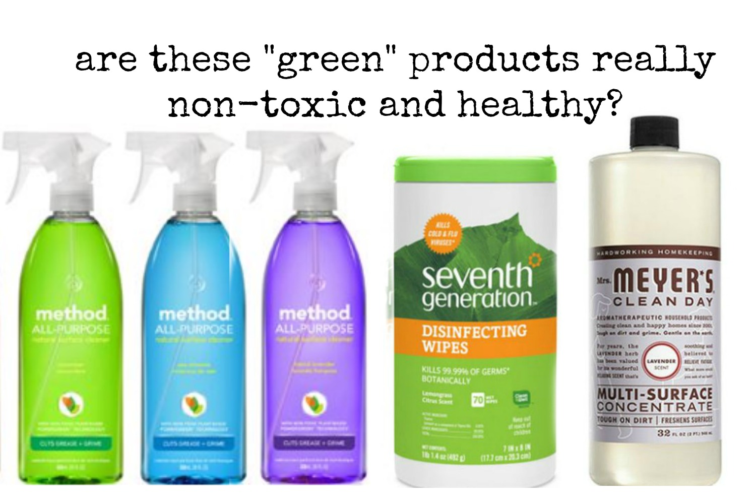 Friendly products. Environmentally friendly products. Green products.