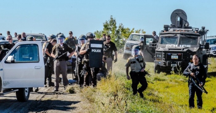 Over 20 Arrested After Militarized Police Raid NoDAPL Prayer Ceremony