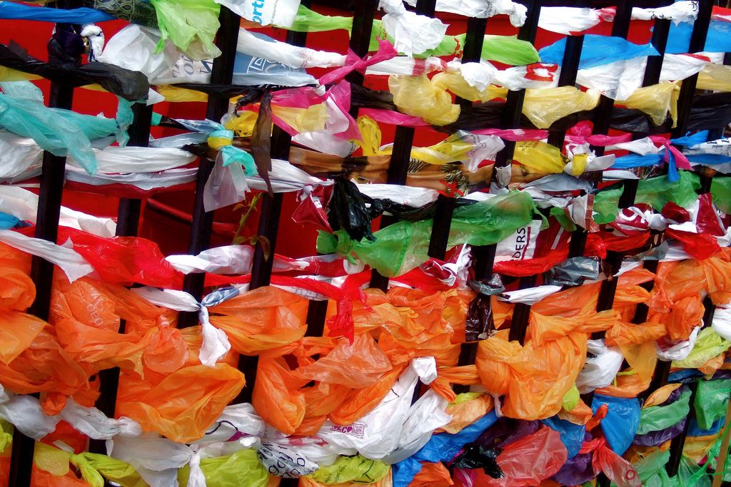 upcycle plastic grocery bags
