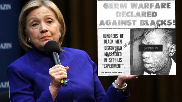 Hillary Clinton Tuskeegee Syphilis Experiments
