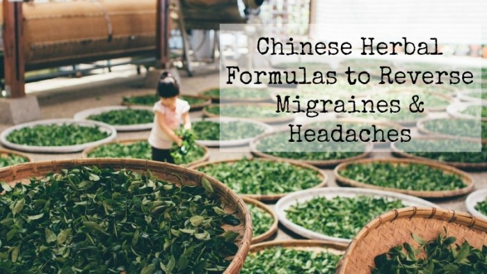 Chinese Herbal Formulas for Migraines and Headaches