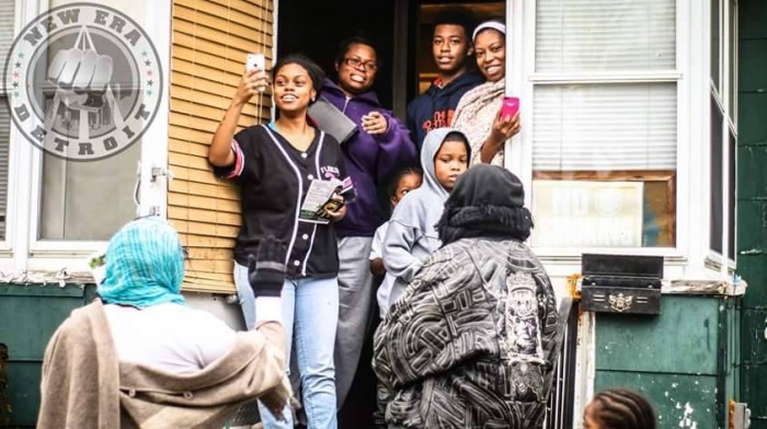 New Era Detroit Fed, Gave Water to Hundreds in Flint Chanting “I Love Black People”