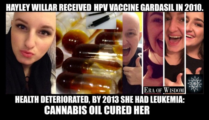 Cannabis Oil Cured Girl’s Leukemia After HPV Vaccine Broke Down Her Body: Hayley Willar