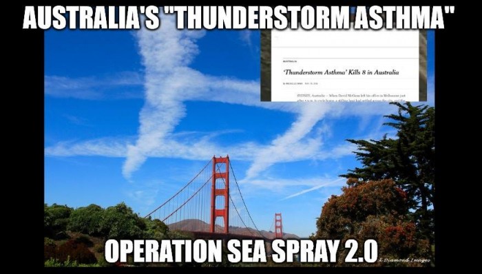 Australia “Thunderstorm Asthma” Symptoms Persist: Looks Like Biowarfare, SF Spraying