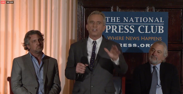 Robert F. Kennedy, Jr. announces World Mercury Project’s $100,000 challenge, goal to stop use of highly toxic mercury in vaccines
