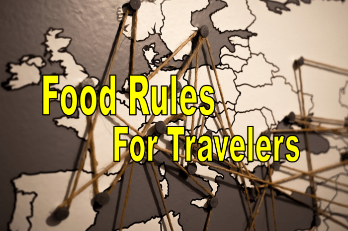 Food Rules For Travelers – Quick Guide to Stay Healthy While Traveling