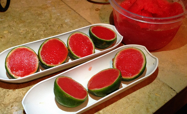 watermelon sorbet cute bowl idea!