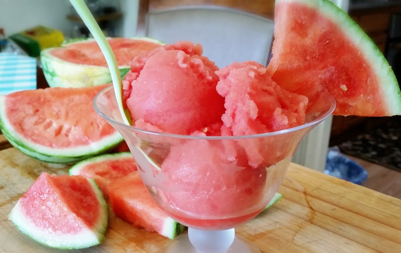 make watermelon sorbet