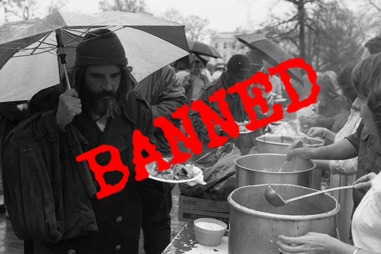 ban feeding homeless