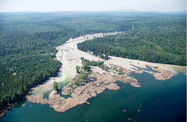 Aftermath of the Mount Polley, British Columbia Tailings Lagoon Dam Failure