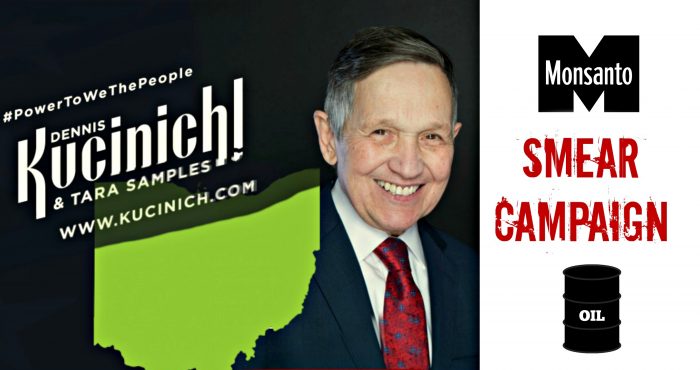 Monsanto, Big Oil Lobbies Back Smear Campaign Against Ohio Gov Candidate Dennis Kucinich