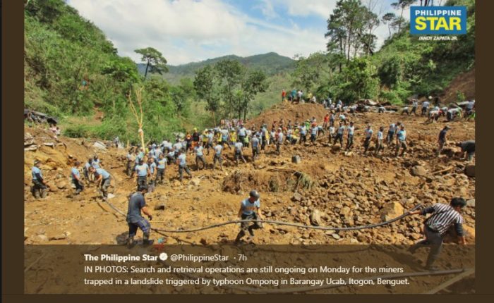 Scores Feared Dead in Philippines After Massive Landslide Triggered by Typhoon Mangkhut