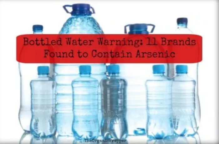 Bottled Water Warning: 11 Brands Found to Contain Arsenic