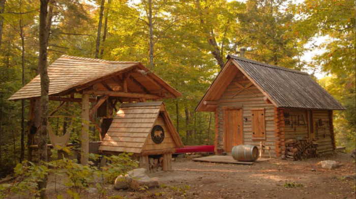 Man Builds Epic Off-Grid Log Cabin to Escape the Stress of City Life