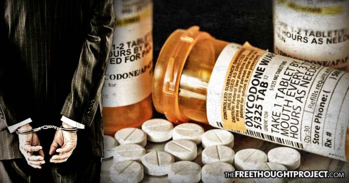 For the First Time, Fmr Big Pharma CEO Arrested for Conspiracy for Fostering Opioid Crisis