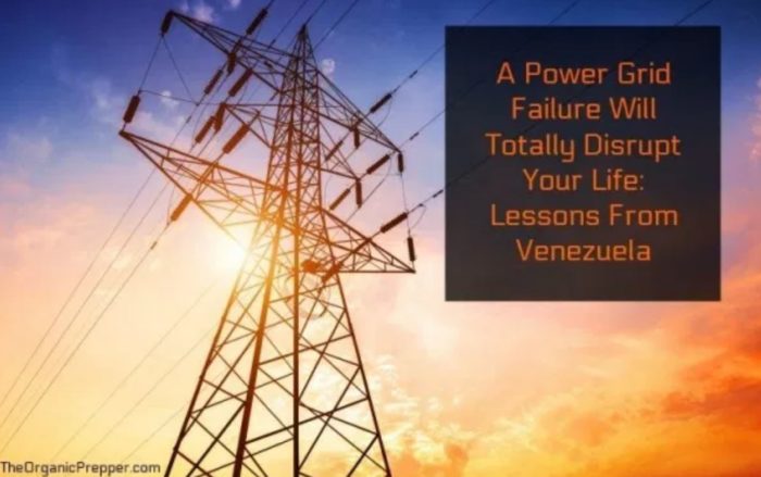 A Power Grid Failure Will Totally Disrupt Your Life: Lessons From Venezuela