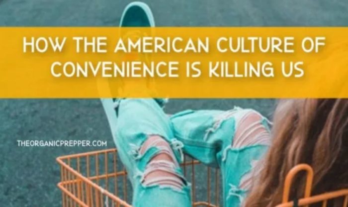 How the American Culture of Convenience Is Killing Us