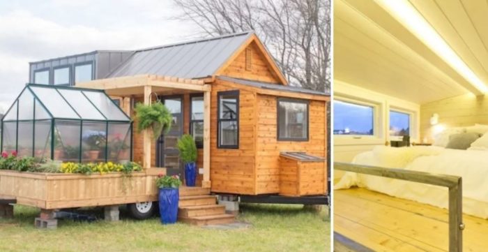 Mobile Tiny Home Comes With a Detachable Greenhouse