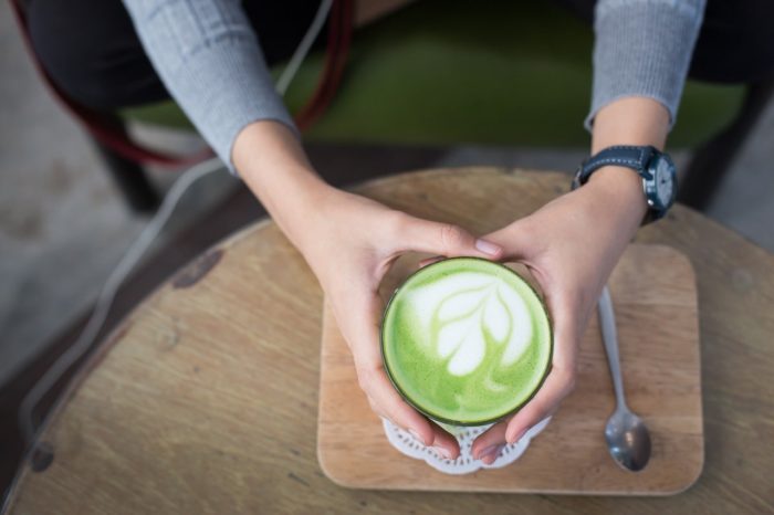 CBD-Infused Green Tea Matcha Latte [Vegan Recipe]