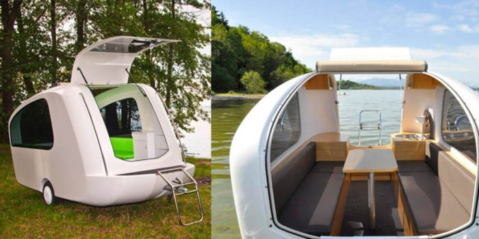 This Amphibious Camper Allows You To Camp On Land And On Water