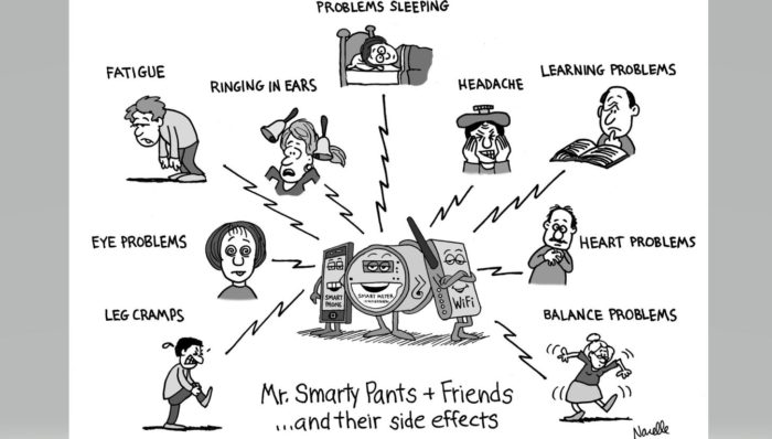 A Meme Illustrating Electromagnetic Hypersensitivity: Do Any Of These Symptoms Apply To You Or Your Family Members After An AMI Smart Meter Retrofit?