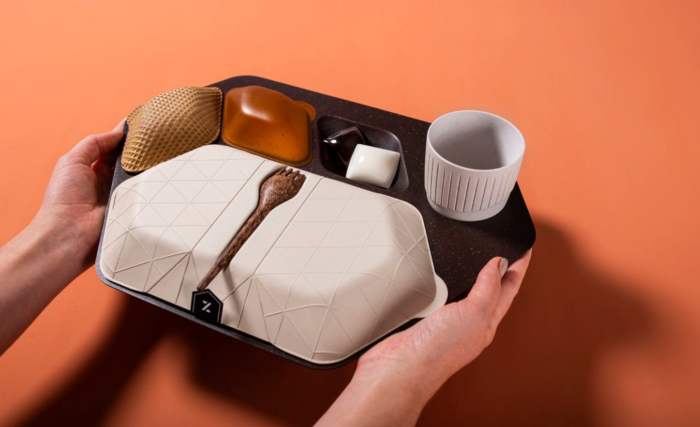 Edible, Plastic-Free Meal Trays Designed To Reduce Airline Waste