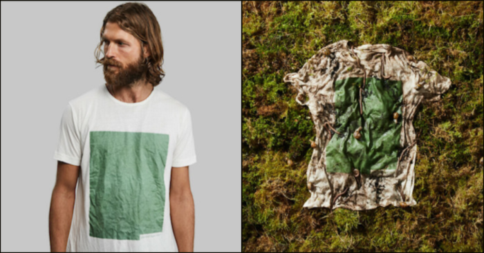 One-Of-A-Kind T-Shirt Made From Wood And Algae Can Be Composted In Your Backyard