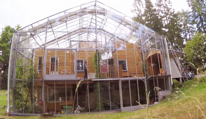 This Swedish Couple “Wrapped” Their Home In A Greenhouse To Grow Food And Stay Warm