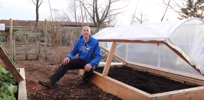 How to Build a HINGED HOOP HOUSE for a Raised Bed Garden