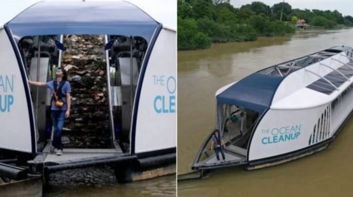 Man Who Said He’d Make Oceans Clean Themselves Has Now Created Solar-Powered Barges to Clean Rivers