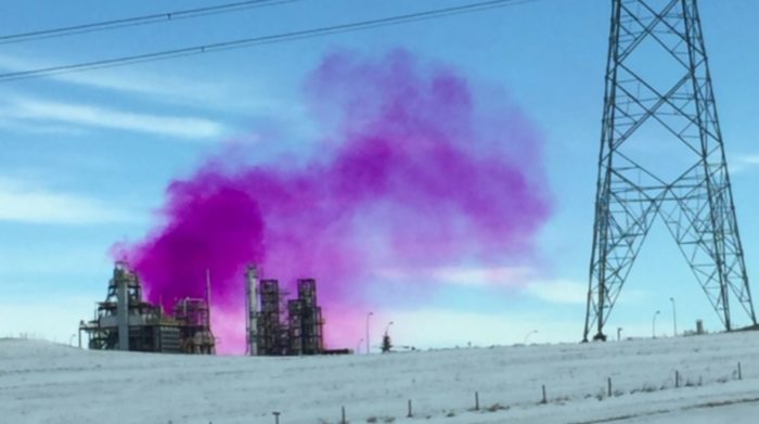 Bizarre Pink-Colored Smoke Over Canadian Town Worries Residents