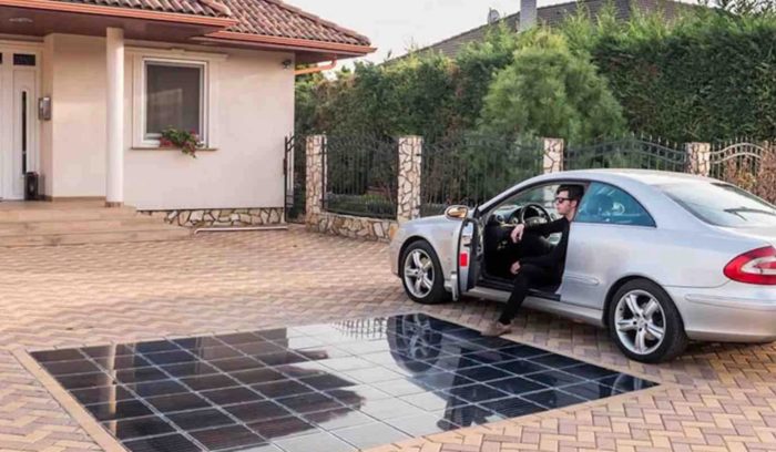 Average Households Could Be Powered By This Solar Pavement Driveway Made From Plastic Bottles