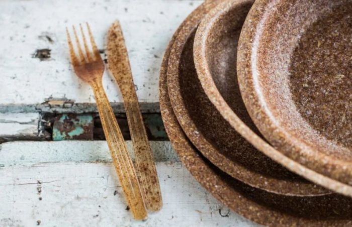 Biodegradable Tableware Made From Wheat Bran Could Be One Solution To Plastic Pollution