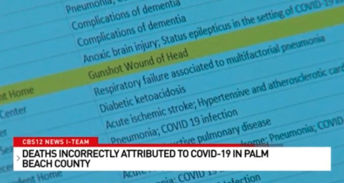 Gunshot To Head, Parkinson’s Disease, Deaths In Palm Beach Incorrectly Attributed To COVID-19