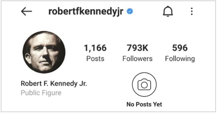 RFK, Jr. Responds to Instagram’s Removal of His Account