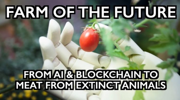 Farm of the Future: AI, Blockchain and De-Extincted DNA Library