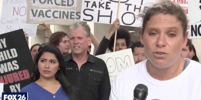 Dozens Protest Outside Houston Methodist Hospital over Mandatory COVID-19 Vaccine Policy